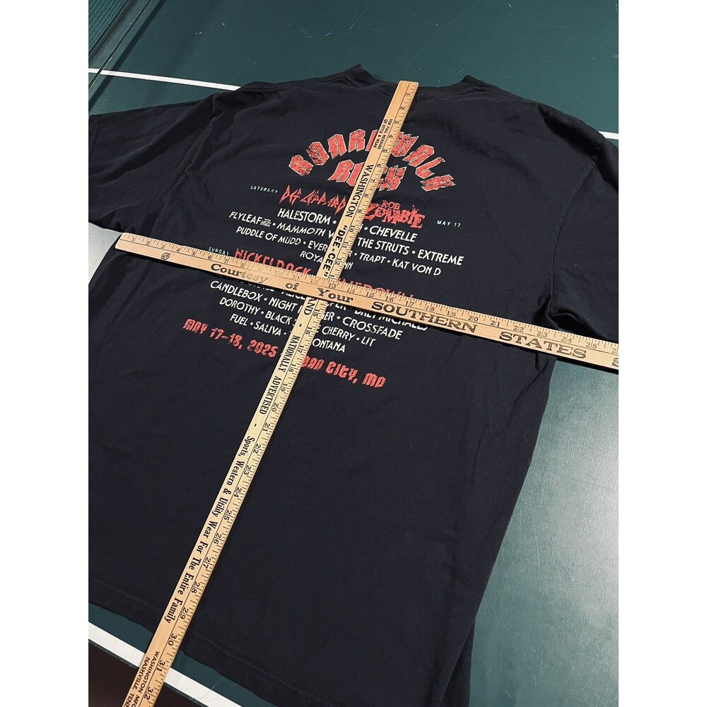 Boardwalk Rock 2025 Ocean City Music Concert T-Shirt 2XL Rob Zombie Def Leppard - Picture 5 of 5